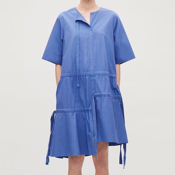 COS Dresses & Skirts - Cos Oversized Asymmetrical Drawstring Tie Dress
